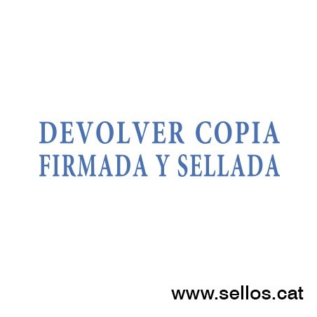 Formula Comercial TRODAT Tornar còpia firmada i segellada