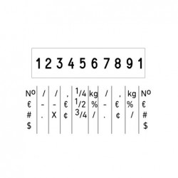 Numerador 55510 10 cifras sin placa