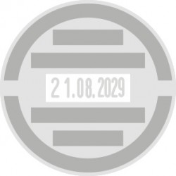 Datador Trodat Printy 46125 amb placa de 25 mm. de diàmetre