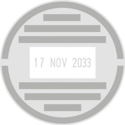 Datador Trodat Printy 46140 amb placa de 40 mm. de diàmetre