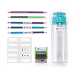 Kit textil Stamp & Stick, contiene 30 etiquetas de larga duración