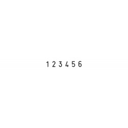 Numerador Trodat 1546, 6 bandes de 4 mm.