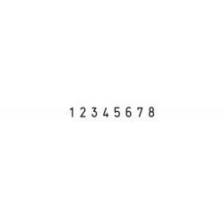 Numerador Trodat 1548, 8 bandes de 4 mm.