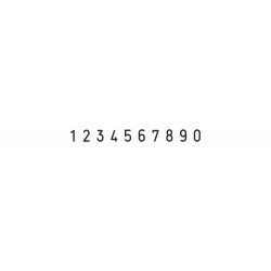 Numerador Trodat 15410, 10 bandas de 4 mm.