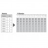 Numerador Trodat 15410, 10 bandes de 4 mm. caràcters especials