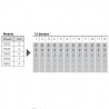 Numerador Trodat 15412, 12 bandes de 4 mm. caràcters especials