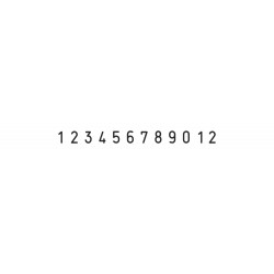 Numerador Trodat 15412, 12 bandas de 4 mm.