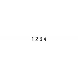 Numerador Trodat 1554, 4 bandes de 5 mm.