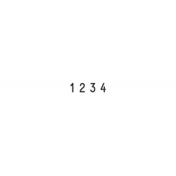 Numerador Trodat 1574, 4 bandes de 7 mm.