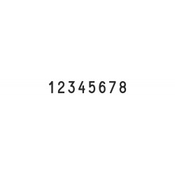 Numerador Trodat 1598, 8 bandes de 9 mm.