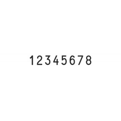 Numerador Trodat 15128, 8 bandas de 12 mm.