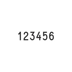 Numerador Trodat 15186, 6 bandes de 18 mm.