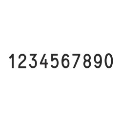 Numerador Trodat 151810, 10 bandes de 18 mm.