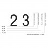 Numerador gegant Image 25/6, 6 bandes, 25 mm.