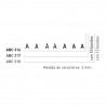 Abecedario IMAGE ref. ABC 316 de 3 mm. 7 bandas