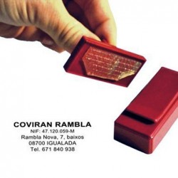 Segell de butxaca autoentintat CLIP amb placa de text de 50 x 20 mm.