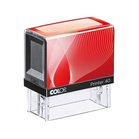 Sello Color Sello COLOP Printer 40 con placa de texto de 59 x 23 mm.