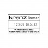Numerador fechador REINER ND53A-5, 5 cifras con placa de 50 x 30 mm.
