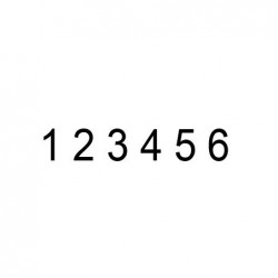 Numerador Reiner B2 de 6 cifras. Armazón metálico.