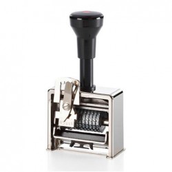 Numerador Reiner C1/9 de 9 xifres. Carcassa metàl·lica.