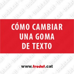 Goma de texto para aparato Trodat