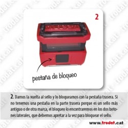 Goma de texto para aparato Trodat
