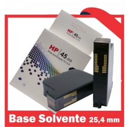 Cartucho de Tinta Solvente 25,4 mm - Superficies Porosas y No Porosas