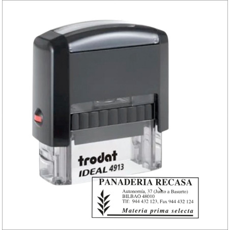 Sello Automático Trodat IDEAL 4913 Personalizado 58x22 mm